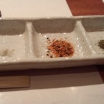 焼鳥YAMATO - 串の薬味