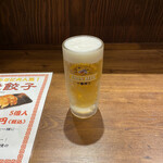 茨城タンメン カミナリ - 一人飲みで生ビールは普通頼みません。