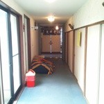 中華そば処 琴平荘 - 大広間へと続く廊下
