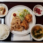 三獅舞 - 〝限定〟唐揚げ生姜焼き定食