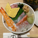 Tsukiji Sushichou - まかない丼 539円。