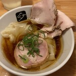 中華そば 髙野 - 特製つけ麺ワンタントッピング