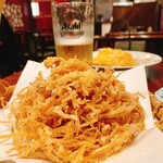 中華料理 明和酒家 - 山椒と粉チーズのエノキフライ