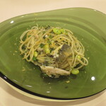 イタリアンレストラン Zucca - 鮎のジェノベーゼ・スパゲティ　カラスミ添え