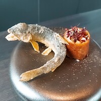 クラフタル - ③活き鮎の素揚げ  春巻き