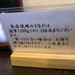 うなぎ亭 友栄 - 