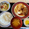 Tonkatsu Dokoro Tonki - エビフライ&ハンバーグ定食¥1050