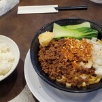 ラーメン 男塾!! - 旨辛まぜそばと小ライス1040円