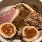 鴨出汁中華蕎麦 麺屋yoshiki - 鴨カレーつけ麺＋小ライス