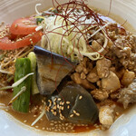 バーミヤン - 料理写真:夏野菜の冷やし坦々麺