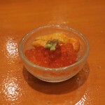 鮨 井上 - イクラとウニ