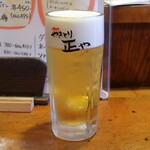 やきとり 正や - 熟撰生ビール