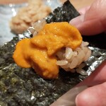 品川 鮨 栞庵 やましろ - 根室ばふんウニ