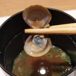 品川 鮨 栞庵 やましろ - お碗  しじみ味噌汁