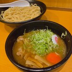 肉玉そば　おとど - ②肉玉つけ麺300g950円+青ねぎ100円＝1050円