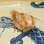 鮨旬美西川 - 天然車海老、蒸し