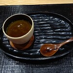 鮨旬美西川 - 抹茶プリン、黒蜜