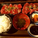 焼肉酒場 にくまる - カルビ＆サガリ定食(200g)