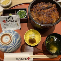 うなぎ和食  しら河 今池ガスビル店 - 上櫃まぶしと肝吸いのセットです