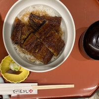 うなぎ和食  しら河 今池ガスビル店 - 上うな丼と肝吸いのセットです