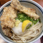 讃歌うどん はんげしょう - 鶏天ぶっかけうどん