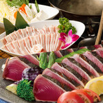 遊山 - 3000円の食べ放題飲み放題コースでは、メインの料理をもつ鍋としゃぶしゃぶからお選びいただけます。
