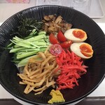 らぁ麺 団欒 - 冷やし中華大盛