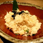 馬場六区 - お通し　焼サケの炊き込みご飯　(2012/10)