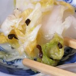 つちや - おしんこも自家製かしら？