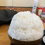 かさや食堂 - マンガみたいな大盛り　米も美味い