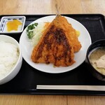 菖蒲のごはん屋さん - アジフライ定食（￥670）