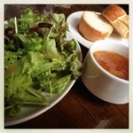 ル コンテ - ランチはサラダ・スープ・ドリンク付き！