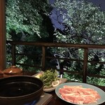 韻松亭 - 鳥のすき焼き2