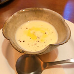 イタリア食堂SORA - 白とうもろこしの冷製スープ