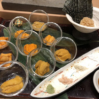 鮨 青海 青山店 - 雲丹食べ比べ