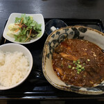 中国四川麺飯店 一燈 - 麺定食(麻辣牛スジらーめん)❗️