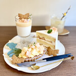 小さな菓子工房 ちょうのはね - 桃の3種盛りプレート♡