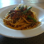 モイストロールカフェ - 日替わりランチのミートソース