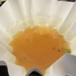 筑紫亭 - 残りの出汁は、ポン酢を入れて味わいます。