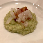 f - 枝豆リゾット？アオリイカとグアンチャーレ