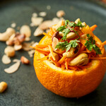 Carrot rapée with roasted nuts