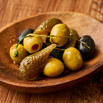 mixed olives