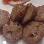 日名田 - 豚足ソーセージ。