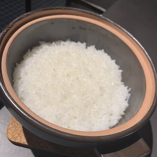オーダーが入ってから炊き上げる絶品のお米！