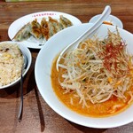 陳麻家 - 【2021.8.3(火)】冷し坦々麺セット(並盛・130g)1,020円＋焼餃子420円