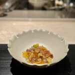 蓮心 - 餡掛け炒飯、アスパラ、椎茸、金華ハム