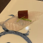 鮓 きずな - 鰈 ポン酢のジュレ