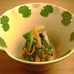 Kyou Ryouri Kiyojirou - 挽きたてのごまの香りがたまらない。京野菜の旨みたっぷりの和え物です。