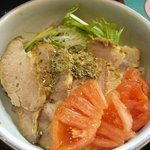 麺ぽーかろぅ - 〆の焼豚ご飯200円