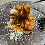 アンファロ - 手間暇かけてしっとりしこしこした食感にしあがった明石蛸と風味豊かなトマトソースが繊細なパスタによく合います。冷たくてツルッと喉ごしがいい